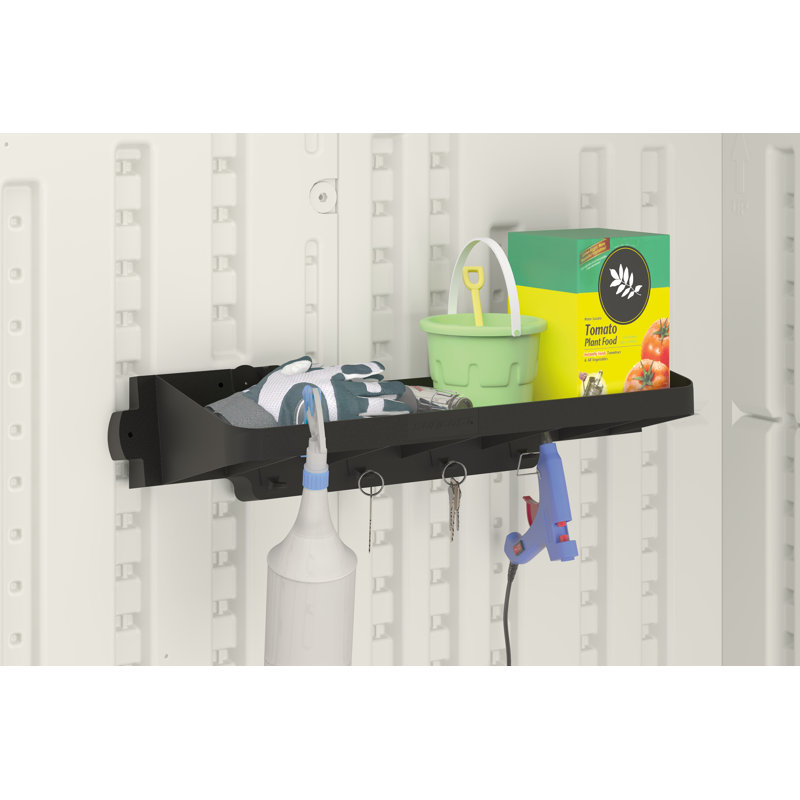 Suncast 2 ft. Resin Storage Shed Shelf in Black & Reviews Wayfair